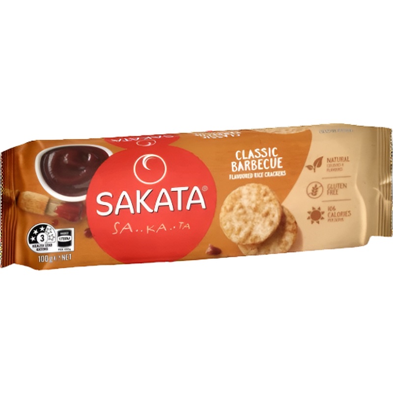 Sakata Rice Crackers Classic Barbecue 100g