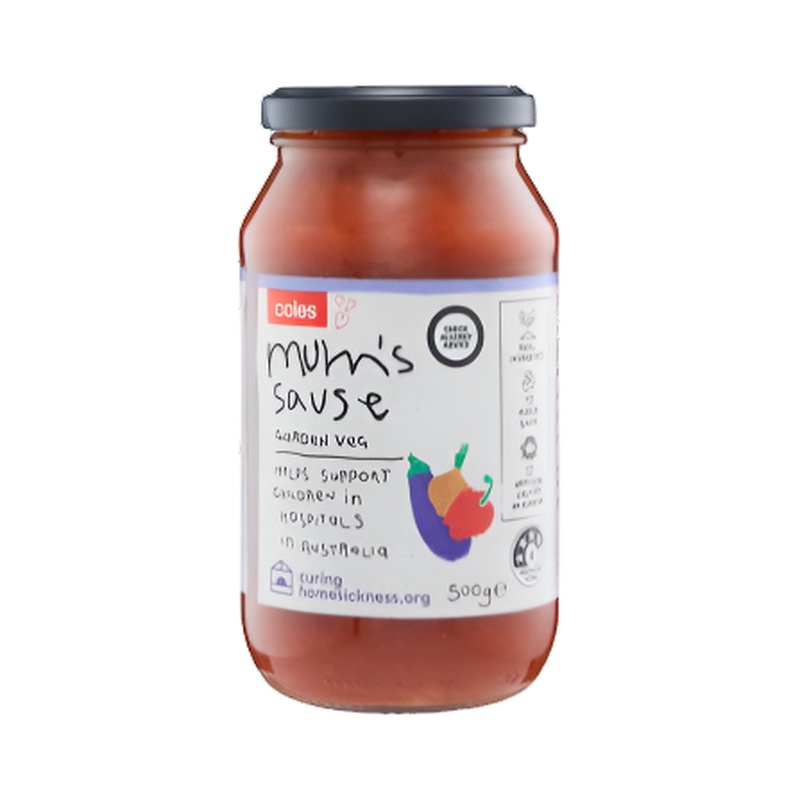 Coles Pasta Sauce Mum's Garden Veg 500g