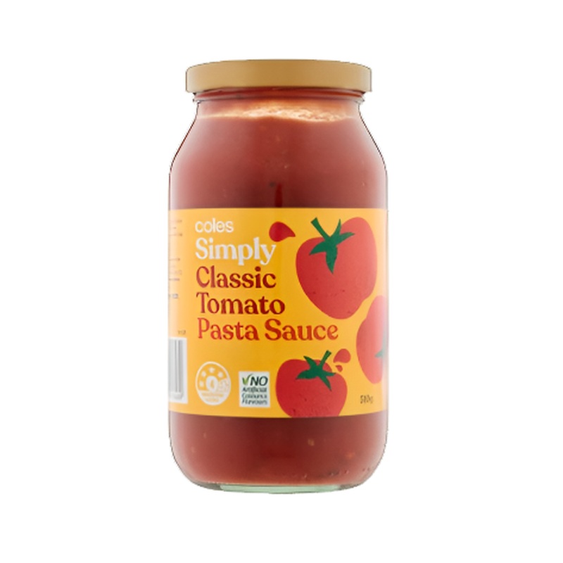 Coles Pasta Sauce Simply Classic Tomato 510g