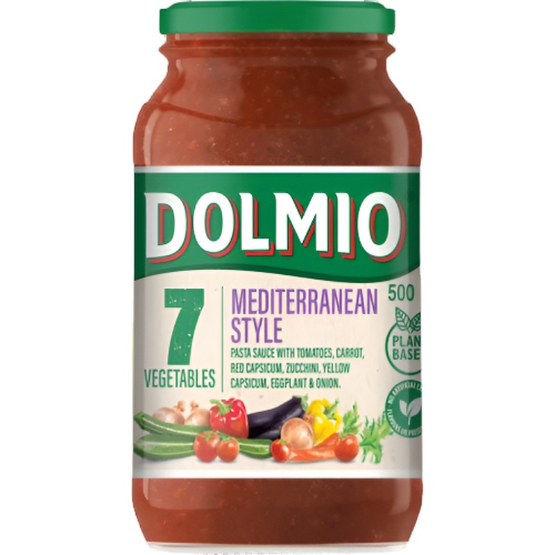 Dolmio Pasta Sauce 7 Veg Mediterranean Style 500g