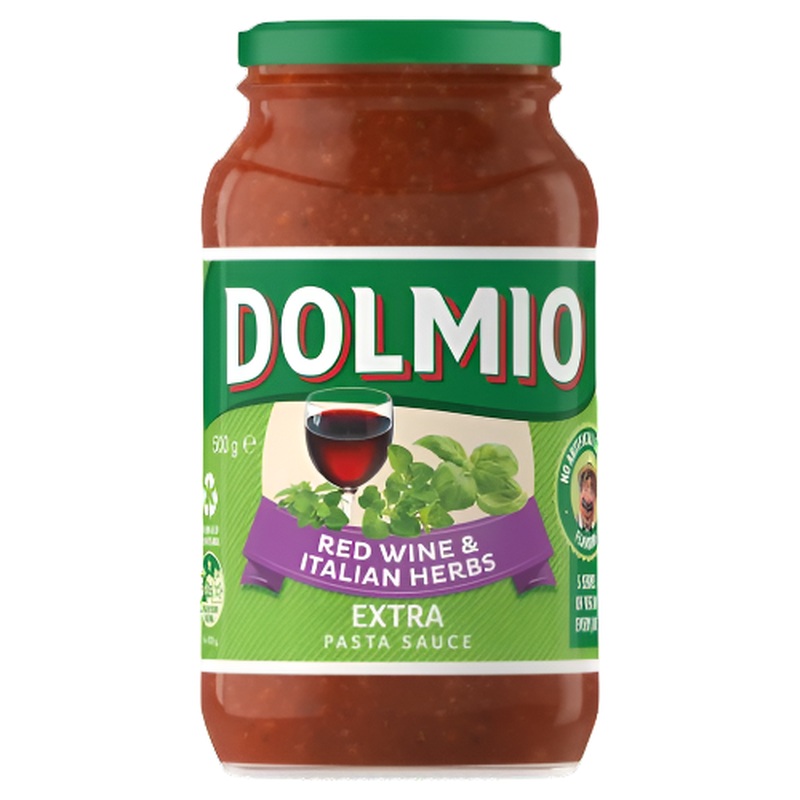 Dolmio Pasta Sauce Red Wine & Italian Herbs 500g