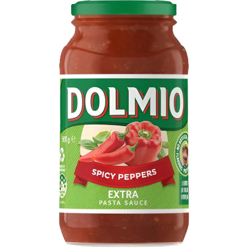 Dolmio Pasta Sauce Spicy Peppers 500g
