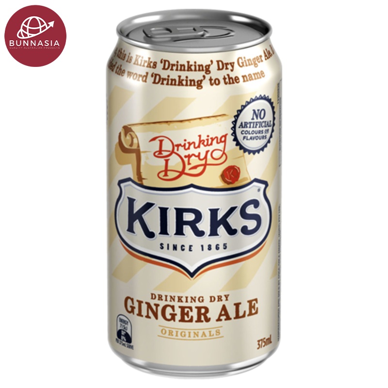 kirks Drinking Dry Ginger Ale Original 375ml