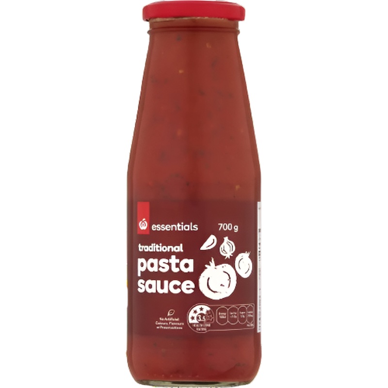 Woolworth Essentials Pasta Sauce Traditional 700g