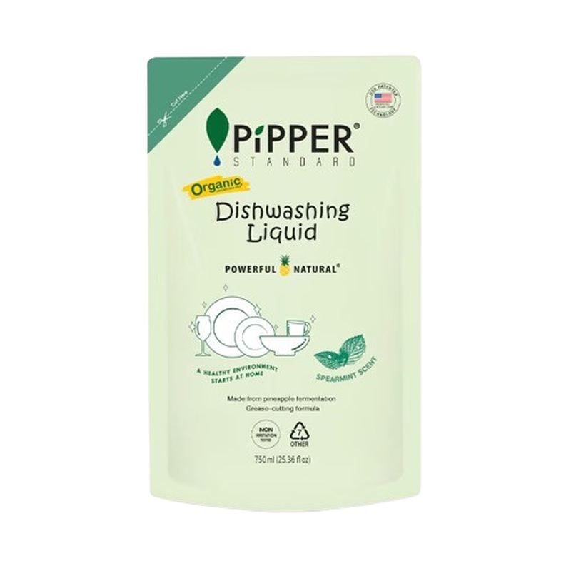 Pipper Standard Dish Washing  Liquid Spearmint (Refill) 750ml