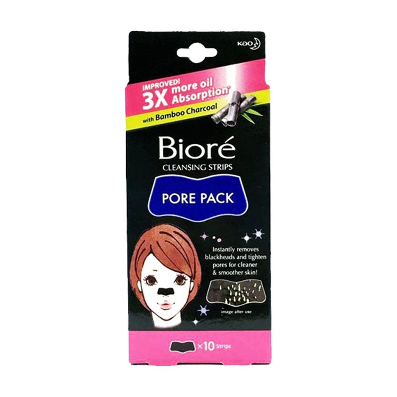 Biore Cleansing Black Strips Pore Pack  pack of 10 strips