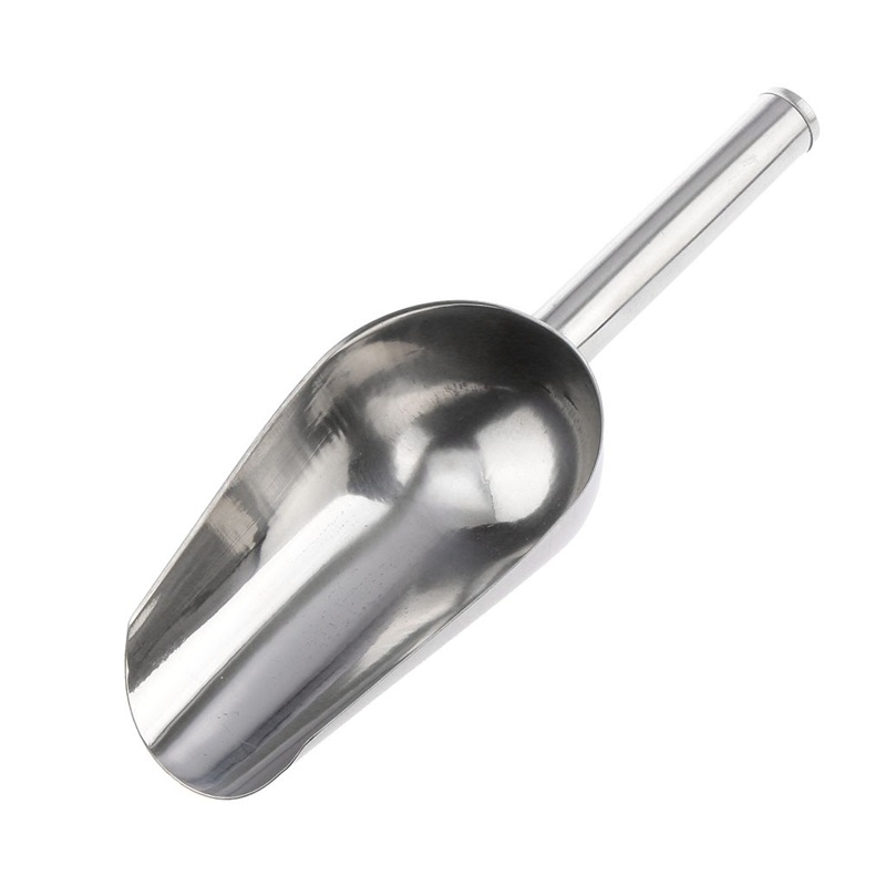 Stainless steel flat flour shovel