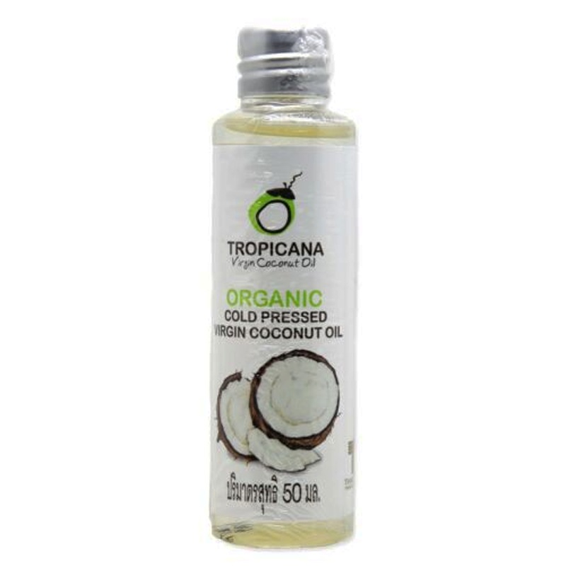 Tropicana Organic Cold Pressed Virgin Coconut Oil Hair Skin 50ml