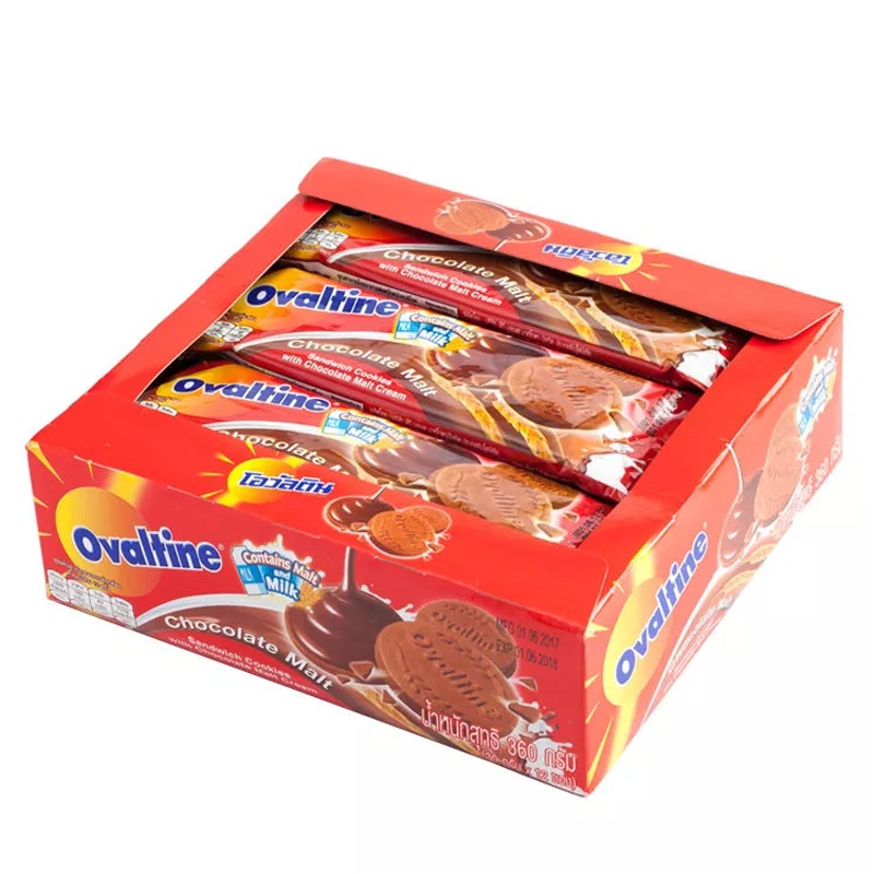 Ovaltine malt chocolate cream sand biscuits 360g