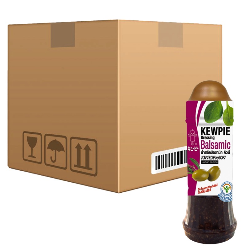BOX OF 12 bottles KEWPIE Dressing Balsamic 210g