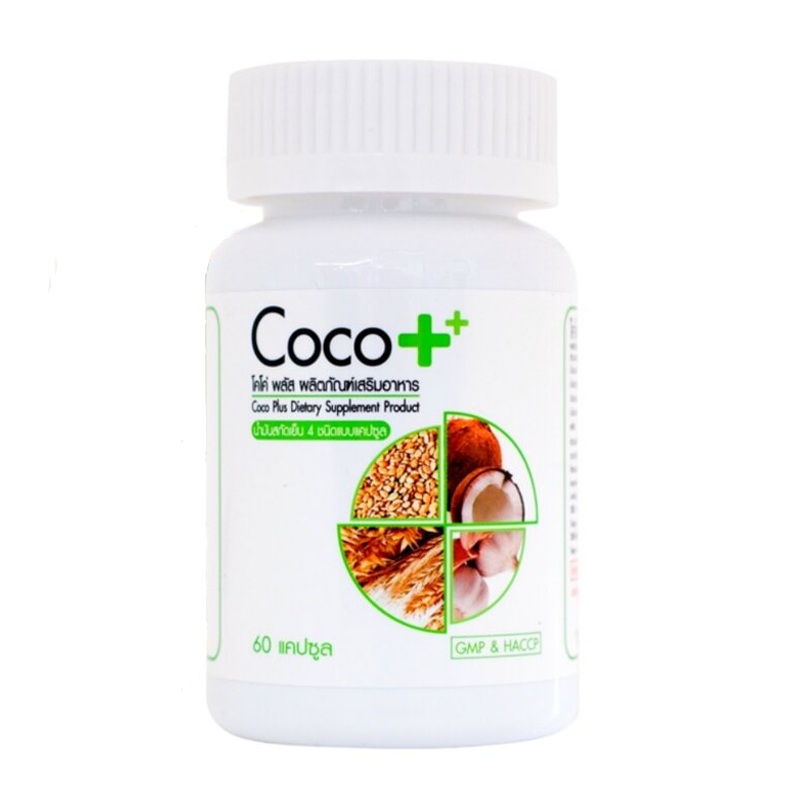 Coco Plus Dietary Supplement Produd 4 types of cold pressed oils 60Capsule