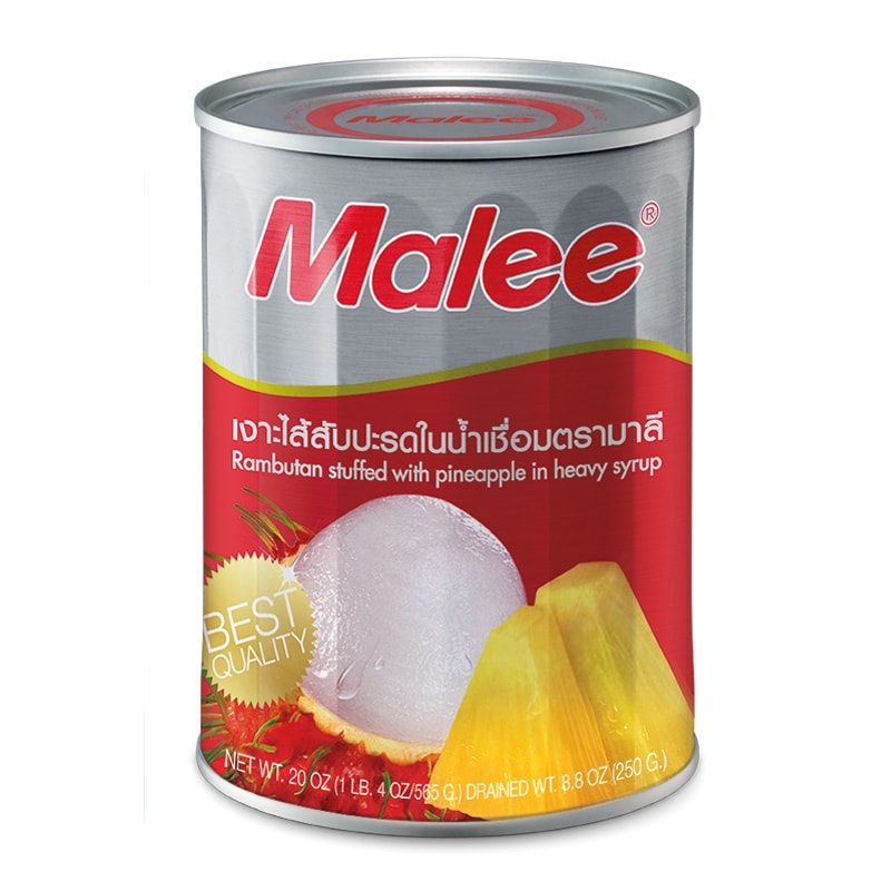 Malee Rambutan Stuffed with Pineapple in Syrup 565g