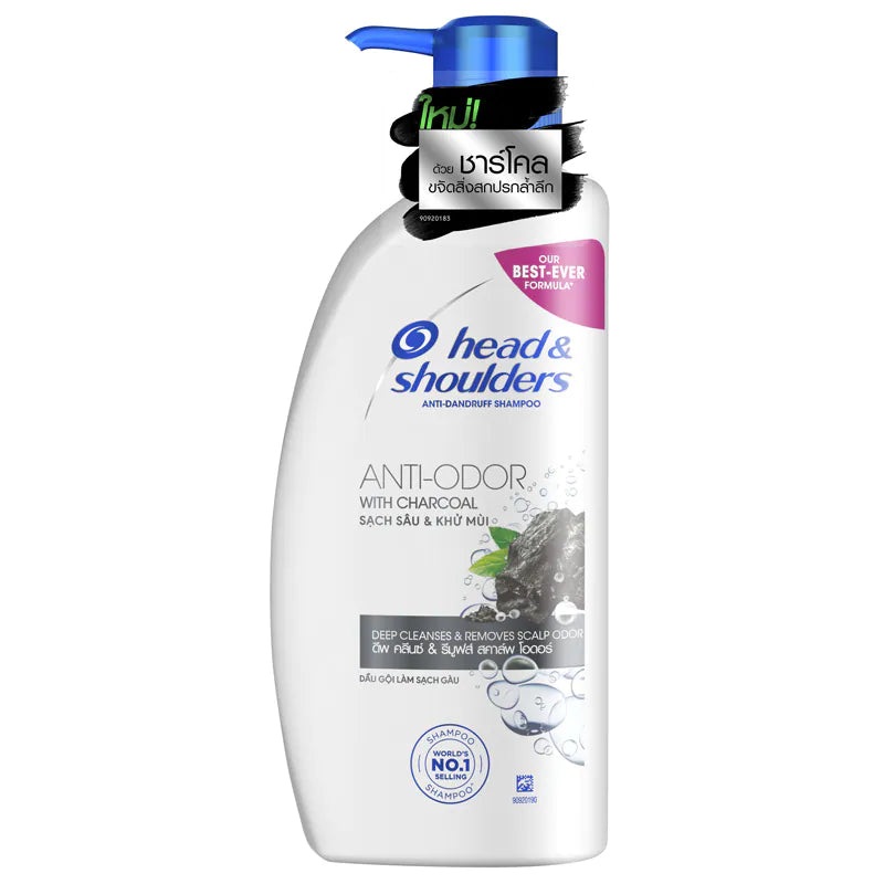 Head&Shoulders Anti Odor with Charcoal Shampoo 370ml.