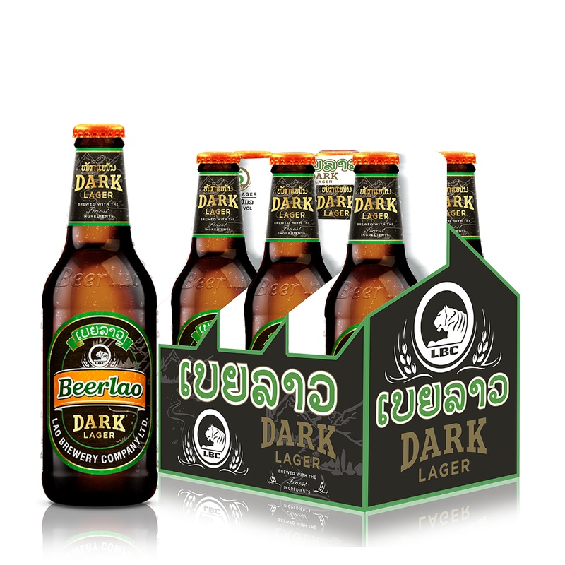 Beerlao Dark Beer 330ml Pack 6 bottles