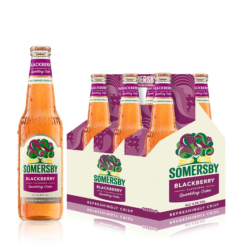 Somersby Blackbeery Cider 330ml bottle Pack 6 bottle