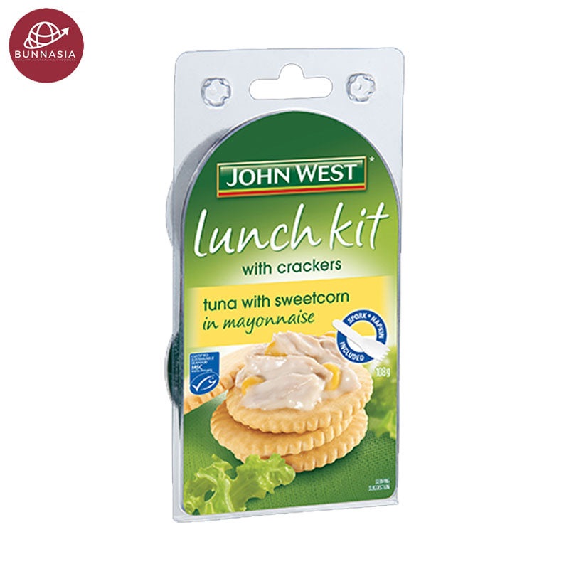 John West Lunch Kit Tuna Sweetcorn in Mayonnaise 108g
