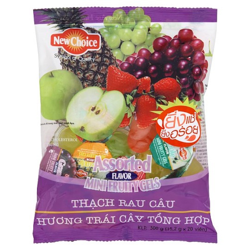 New Choice Assorted Flavor Mini Fruity Gels 300g