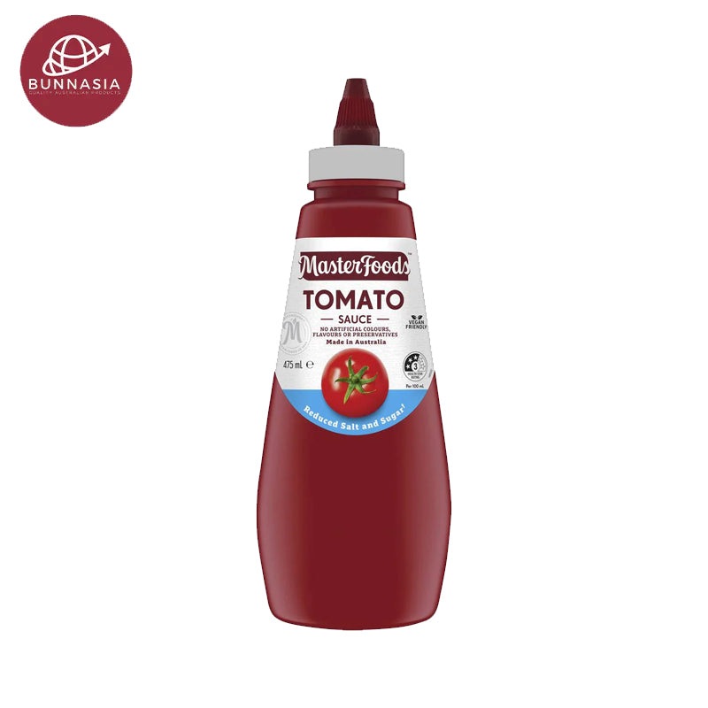 Masterfoods Tomato Sauce Reduced Salt & Sugar 475ml