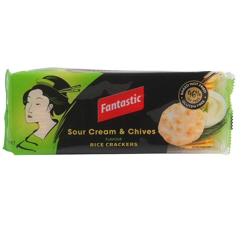 Fantastic Sour Cream Chives Rice Cracker 100g