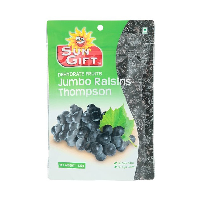 Sun Gift Dehydrate Fruits Jumbo Raisin Thompson 120g
