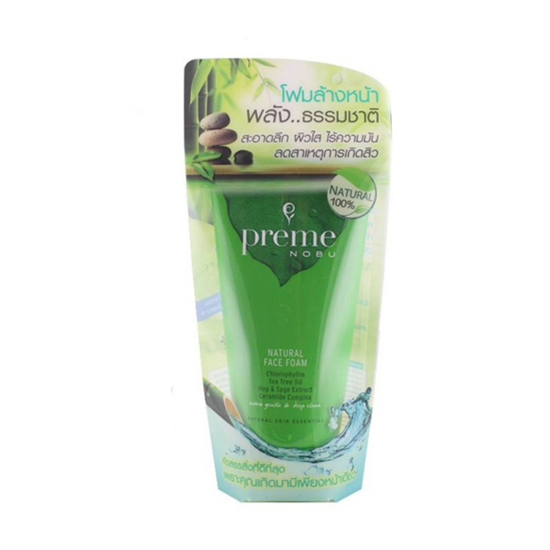 Preme Nobu Natural Face Foam Green Tube Facial Foam 50g