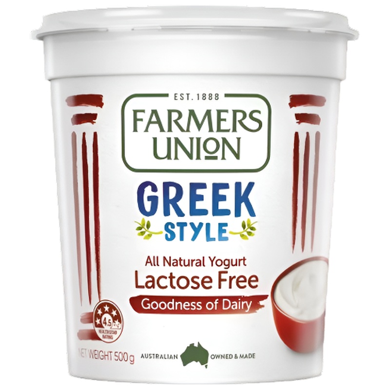 Farmers Union Greek Style Yogurt Lactose Free 500g