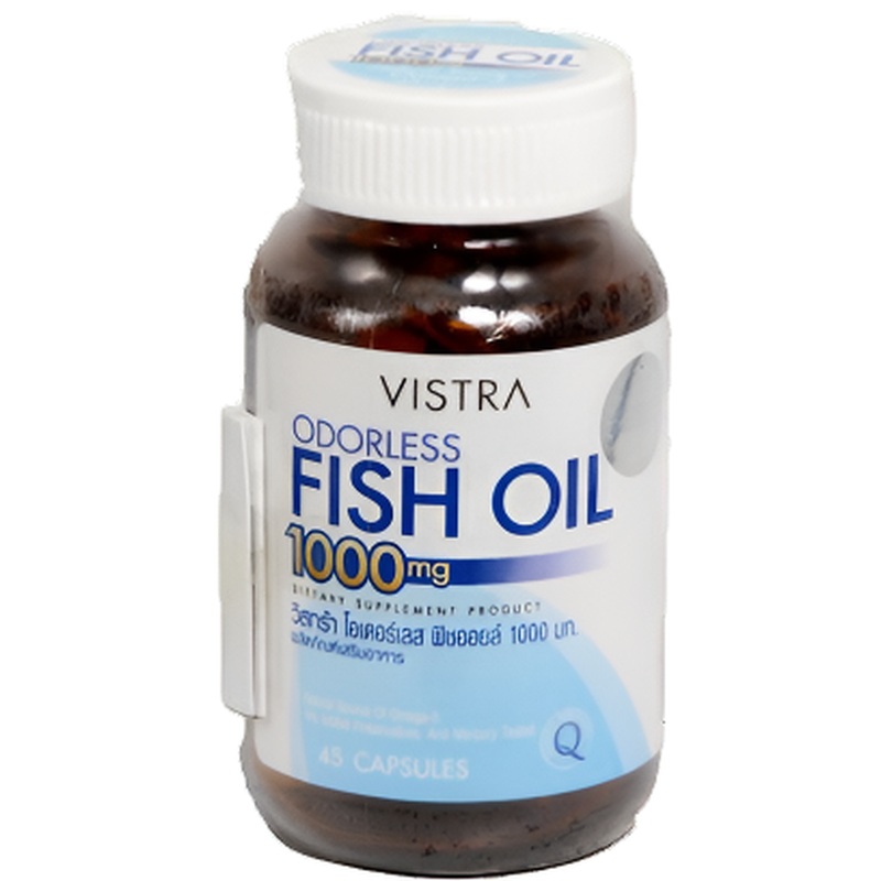 Vistra Odorless Fish Oil 1000mg  45 Capsules