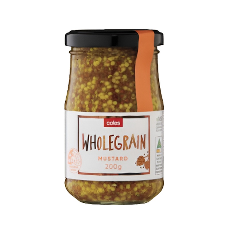 Coles Mustard Wholegrain 200g