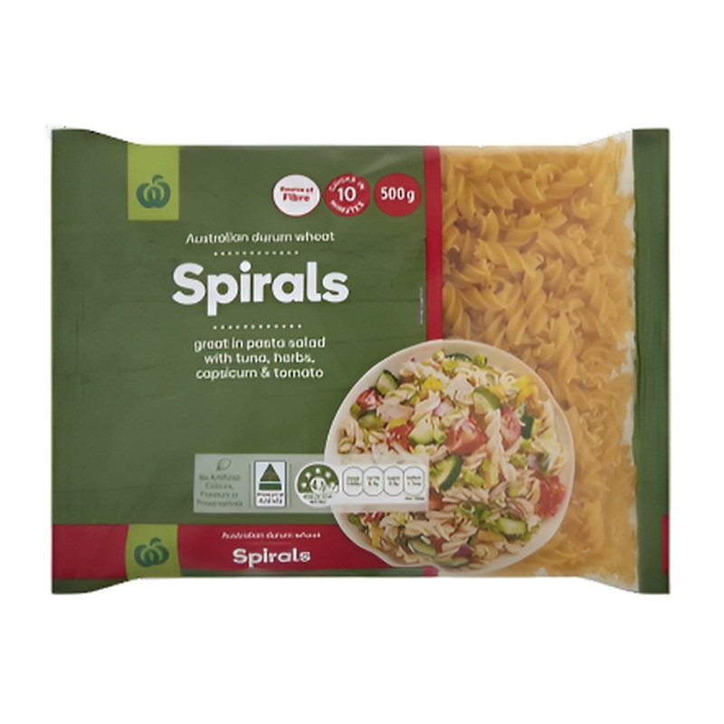 Woolworths Pasta Spirals 500g