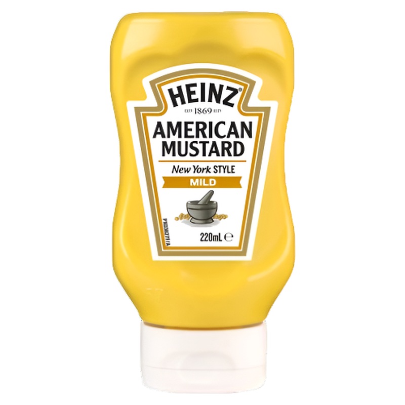 Heinz American Mustard For Sausages & Hot Dogs 220mL