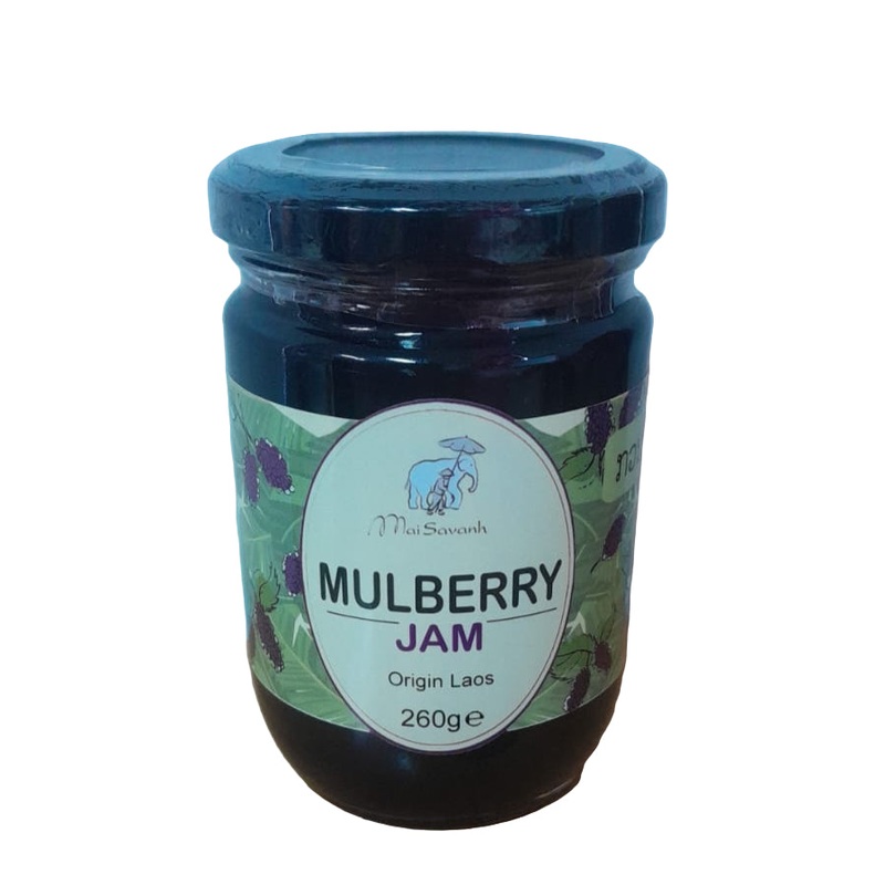 Premium Mulberry Jam 260g - Mai Savanh Lao Artisan