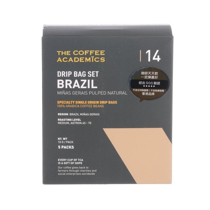THE COFFEE ACADEMICS Drip Bag Set - 14 Brazil Mias Gerais Pulped Natural  (5 x 10g)