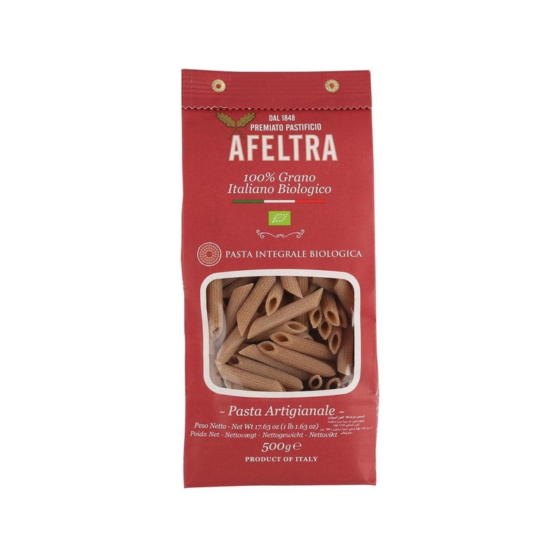 AFELTRA Organic Whole Wheat Penne Rigata  (500g)