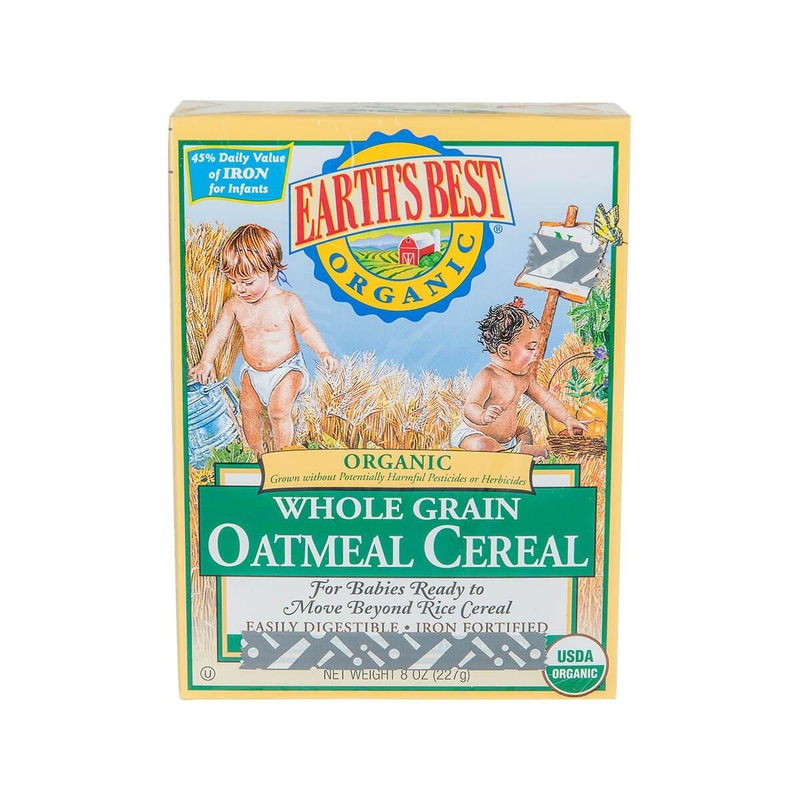 EARTH'S BEST Organic Whole Grain Oatmeal Cereal  (227g)