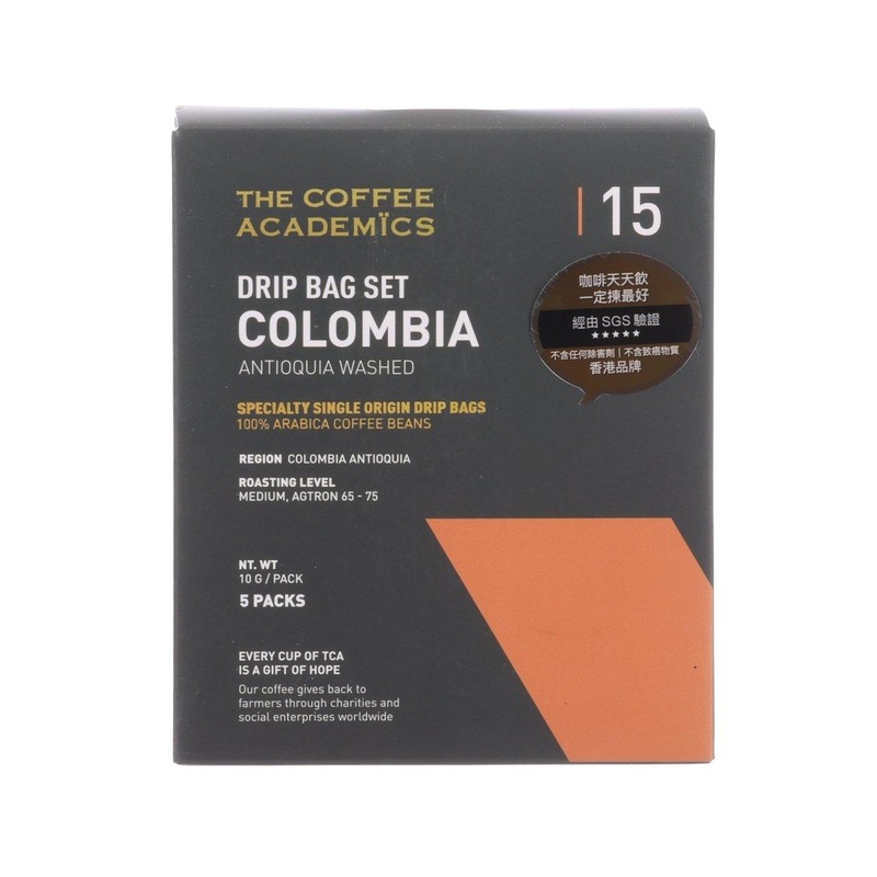 THE COFFEE ACADEMICS Drip Bag Set - 15 Colombia Antioquia Washed  (5 x 10g)