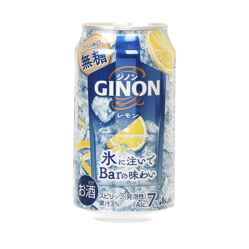 ASAHI Ginon Sugar Free Lemon Gin Sour (Alc.7%) [Can]  (350mL)