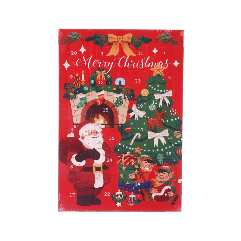 EUREKA Christmas Advent Calendar A5 (Santa) with Chocolate  (40g)
