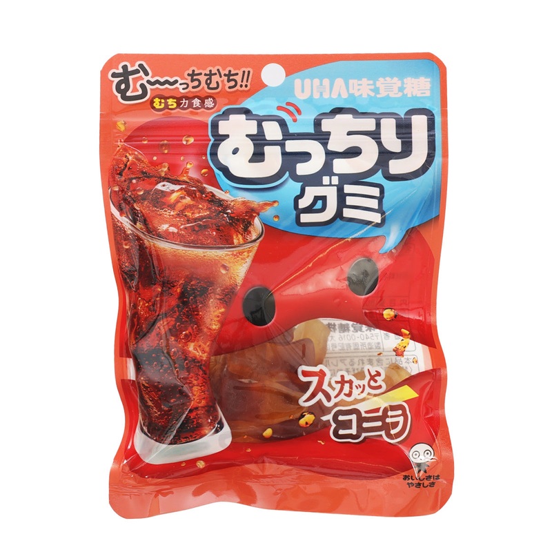 UHA MIKAKUTO Mucchiri Gummy - Cola Flavor  (80g)