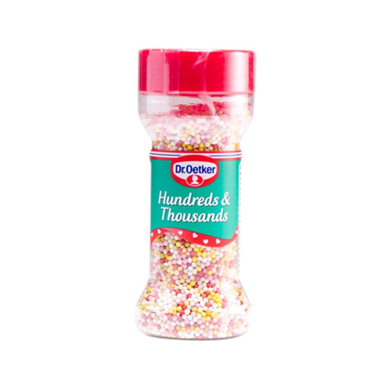 DR.OETKER Hundreds & Thousands Colored Sugar Balls  (65g)
