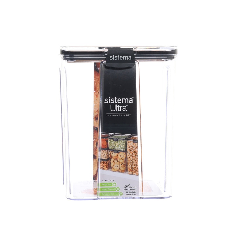 SISTEMA Tritan Ultra Square Large Container 2.75L