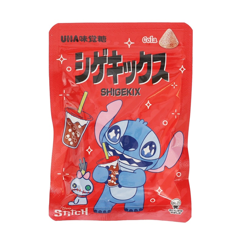 UHA MIKAKUTO Stitch Shigekix Bag Gummy - Super Sour Cola Flavor  (25g)