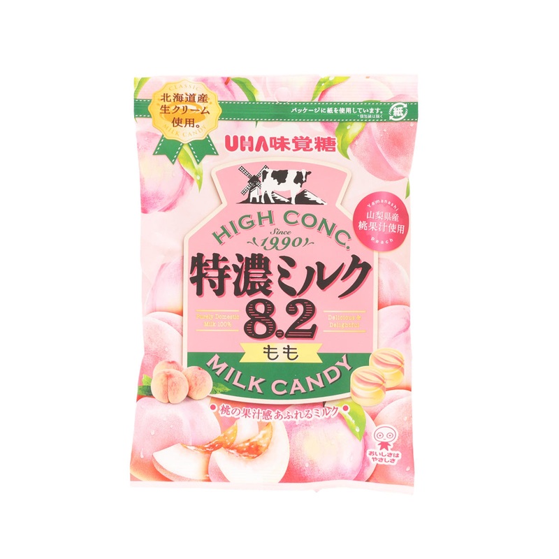 UHA MIKAKUTO Super Rich 8.2 Milk Candy - Peach  (68g)