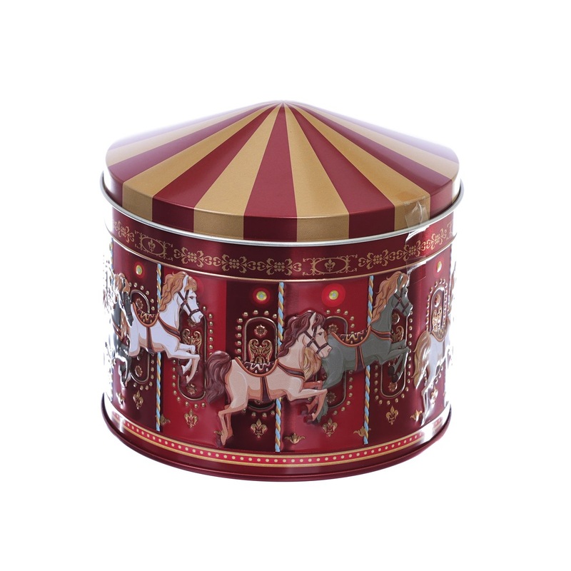 EUREKA Xmas Merry Go Round Can with Cookie & Candy  (58g)