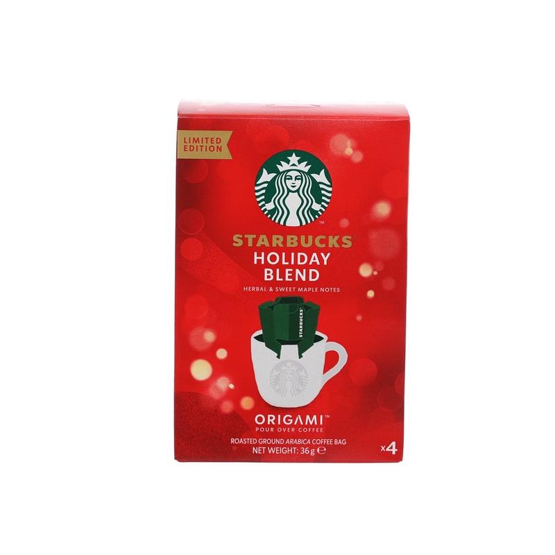 STARBUCKS Starbucks Origami Holiday Blend Pour Over Coffee Bags  (36g)