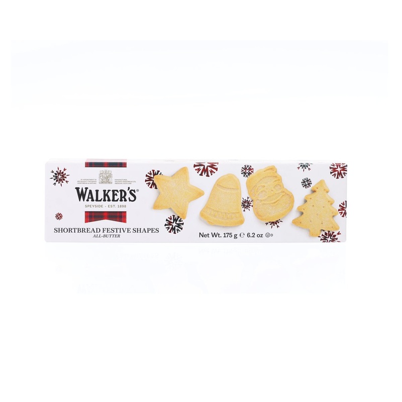 WALKERS Pure Butter Shortbread - Festive Shapes  (175g)