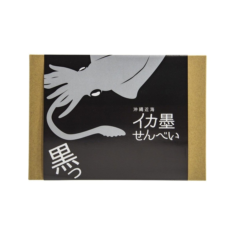 TETRAMAKE Okinawa Squid Ink Rice Cracker  (5pcs)