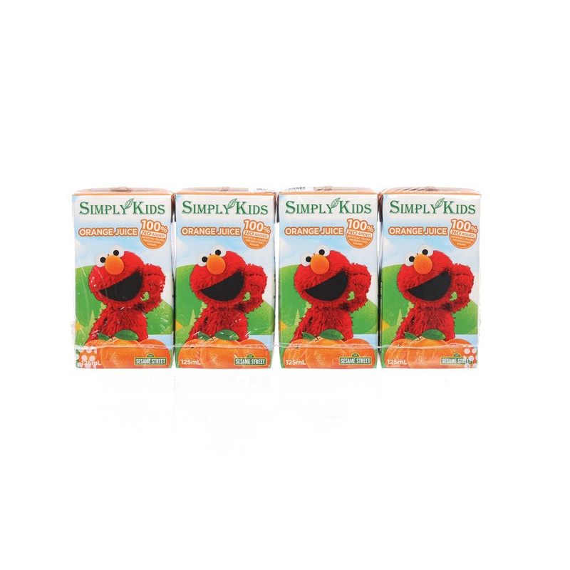 SIMPLY KIDS 100% Orange Juice  (4 x 125mL)