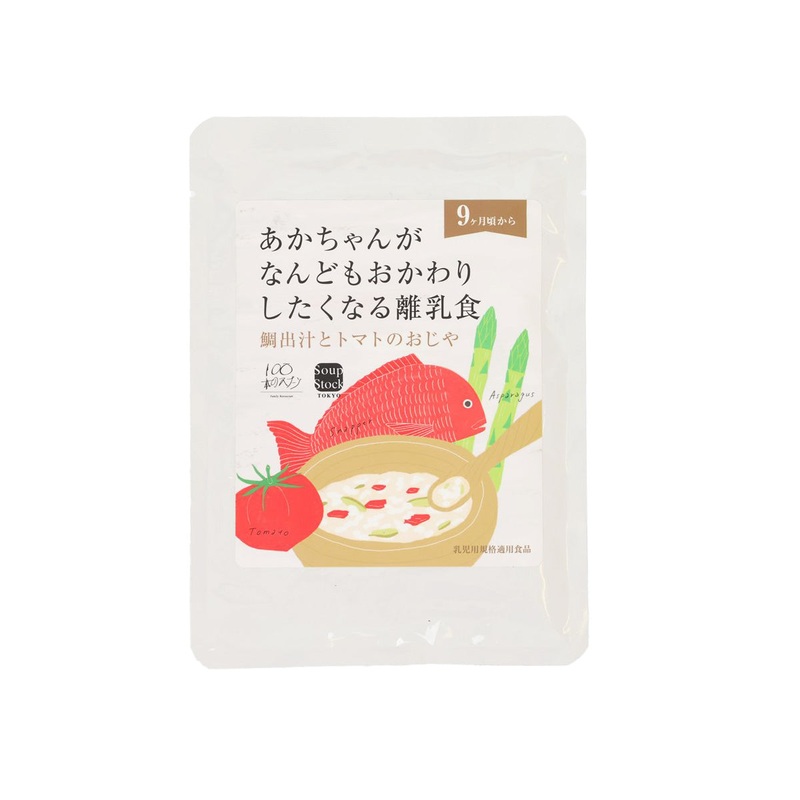 SOUPSTOCK Rice Gruel with Sea Bream Soup and Tomato [From 9 Months]  (100g)