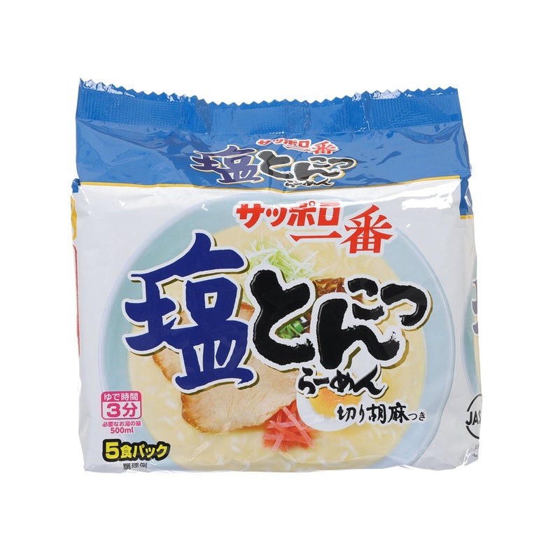 SANYOFOODS Sapporo Ichiban Salt & Pork Bone Soup Instant Ramen Noodle  (485g)