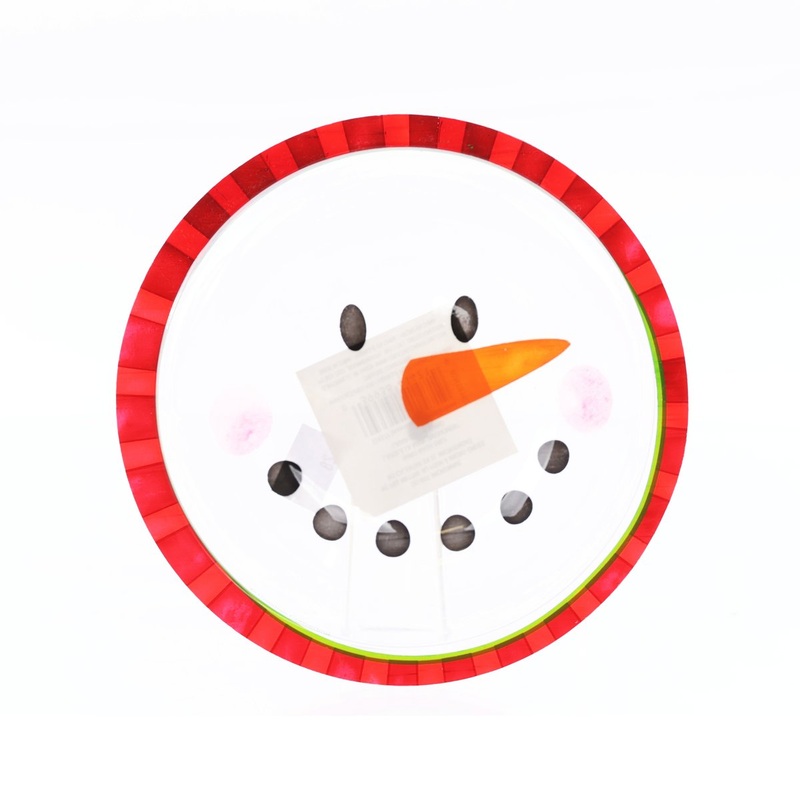 CREATIVE CONVERTING X'mas Plastic Bowl - Snowman Face  (1pc)